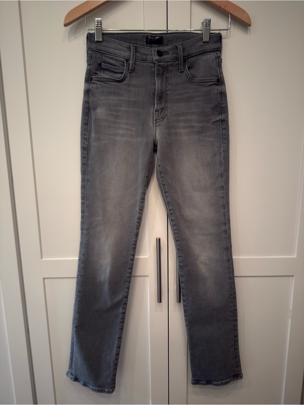 MOTHER The Rascal Hover Straight Leg Jeans Escape Goat Grey 23